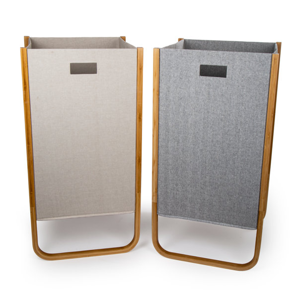 Rebrilliant Bamboo Sleek Laundry Hamper & Reviews Wayfair